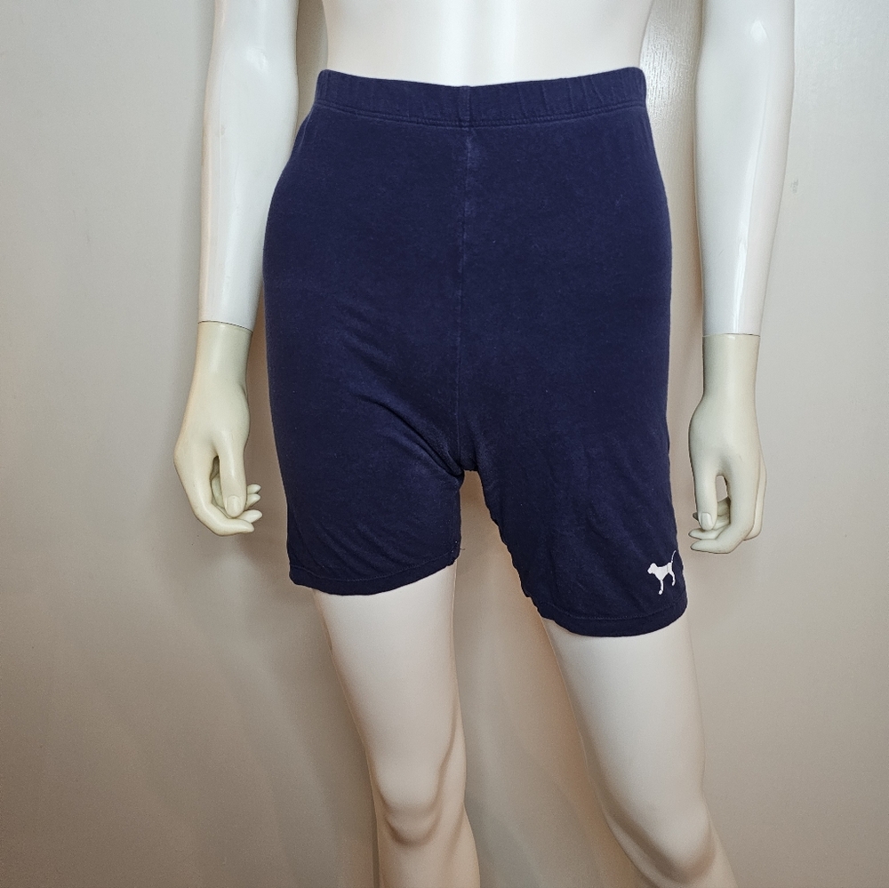 PINK Victoria's Secret Navy Blue Athletic Yoga Shorts Size XS 95% Cotton